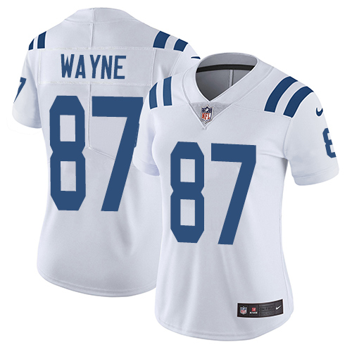 Indianapolis Colts #87 Limited Reggie Wayne White Nike NFL Road Women Vapor Untouchable jerseys->youth nfl jersey->Youth Jersey
